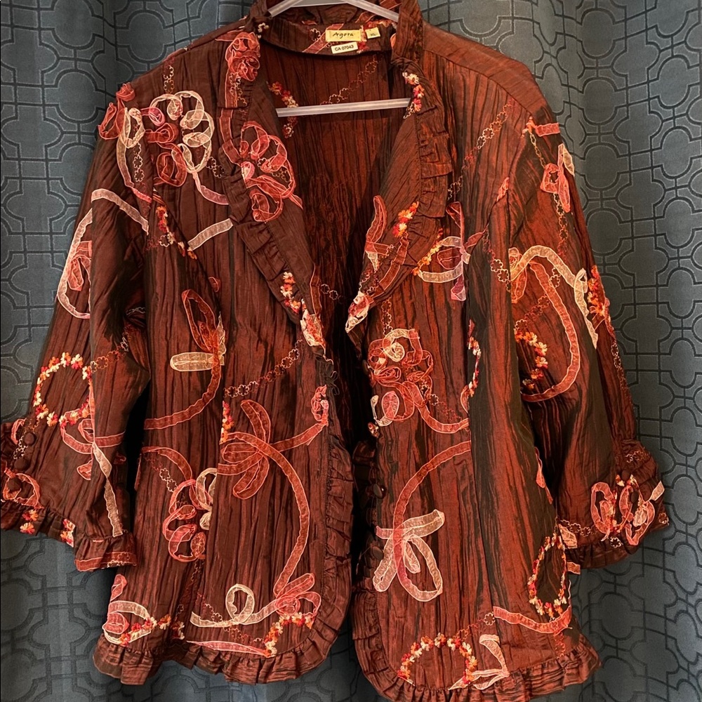 Women’s Agora - Burgundy / Maroon jacket / blazer
